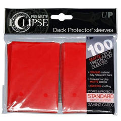 Ultra Pro Standard Size PRO-Matte Eclipse Sleeves - Apple Red - 100ct